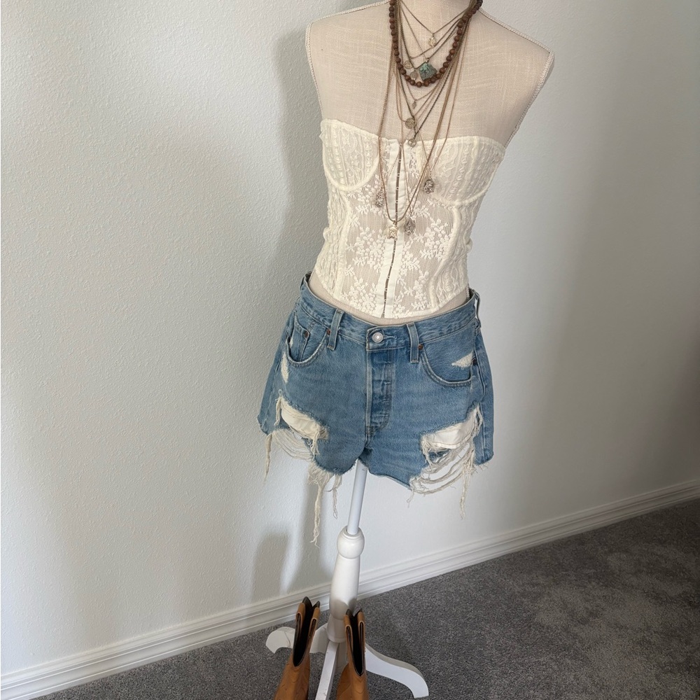 Levi's Blue Jean Shorts